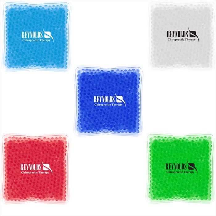 JH9466 Square Gel Beads Hot/Cold Pack With Custom Imprint